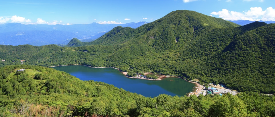 赤城山と大沼・小沼